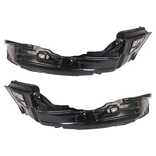 TRQ Inner Fender Liner Set Compatible with 2010-2015 Mitsubishi Lancer MI1248131 MI1249125