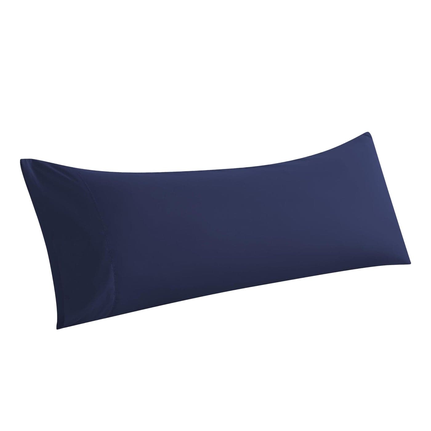 WhatsBedding Body Pillow Cover Ultra Soft Microfiber Pillowcases Breathable Long Pillow Case Envelope Closure Navy Blue 20x54 inch