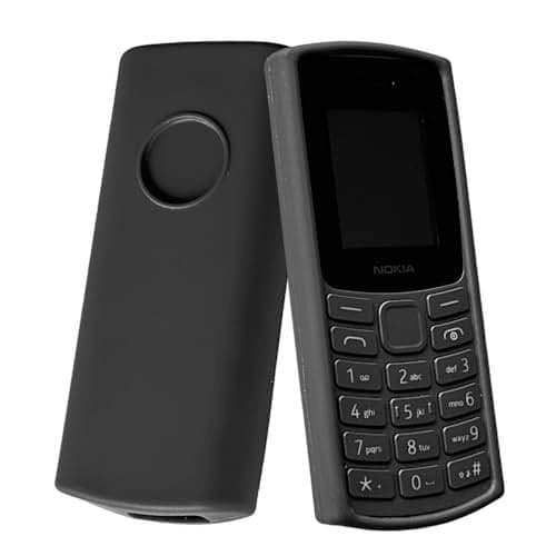 ZAOMA Back Cover Compatible for Nokia 105 2023 Model NO. : TA-1575 SS/TA-1570 DS (Pack of 2 Premium Matte TPU) (Matte) (TA1570_GIZBLK)