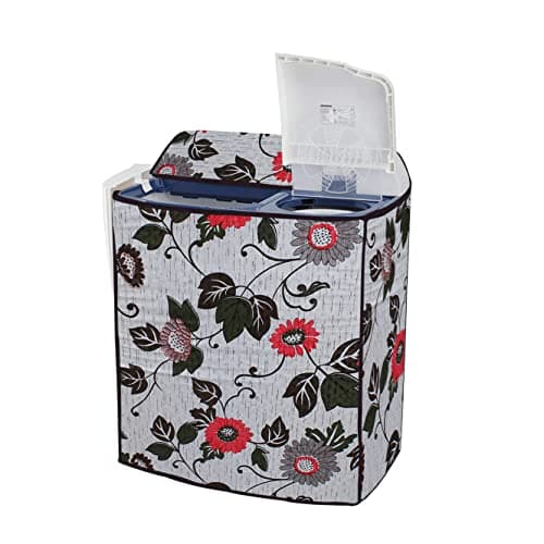Wings Star Semi Automatic Washing Machine Cover for LG 8.5kg, 9kg, 9.5kg and 10 kg (88.9x54.61x99.06 cms) | Top Load Dustproof & Waterproof Washing Machine Cover - KUM21