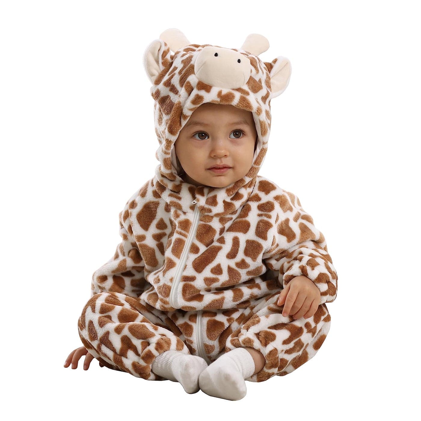 TONWHAR UnisexBaby Animal Onesie Costume Cartoon Animal Outfit Homewear Kids OnePiece Rompers23T Giraffe
