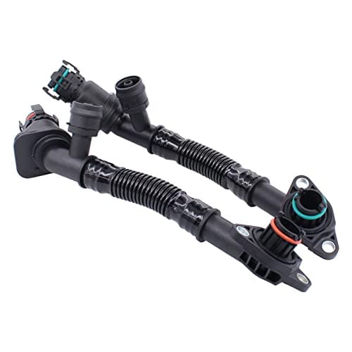 NewYall Left and Right Engine Crankcase Vent Breather Hose for BMW 550i/550i GT/650i/750i/750Li/Alpina B7/Alpina B7L xDrive 550i 550i GT 650i 750i 750Li Alpina B7/B7L X5 X6
