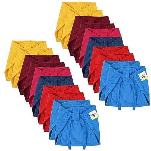 Toddylon Baby Products New Born Baby Clothes | Cloth Diapers | Langots | Nappies | Cotton | Reusable | Washable | Nappy (0-6 Months, Pack of 20)