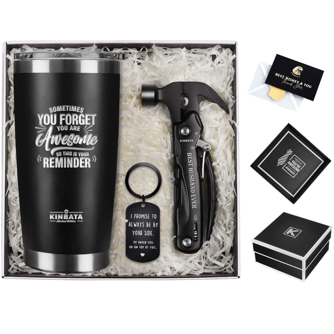 Gifts for Husband from WifeBest Anniversary Basket Gifts for Men who has everything Fathers Day Funny Birthday Gift Ideas for Him Christmas Unique Romantic Presents Sets All in One Hammer Multitool