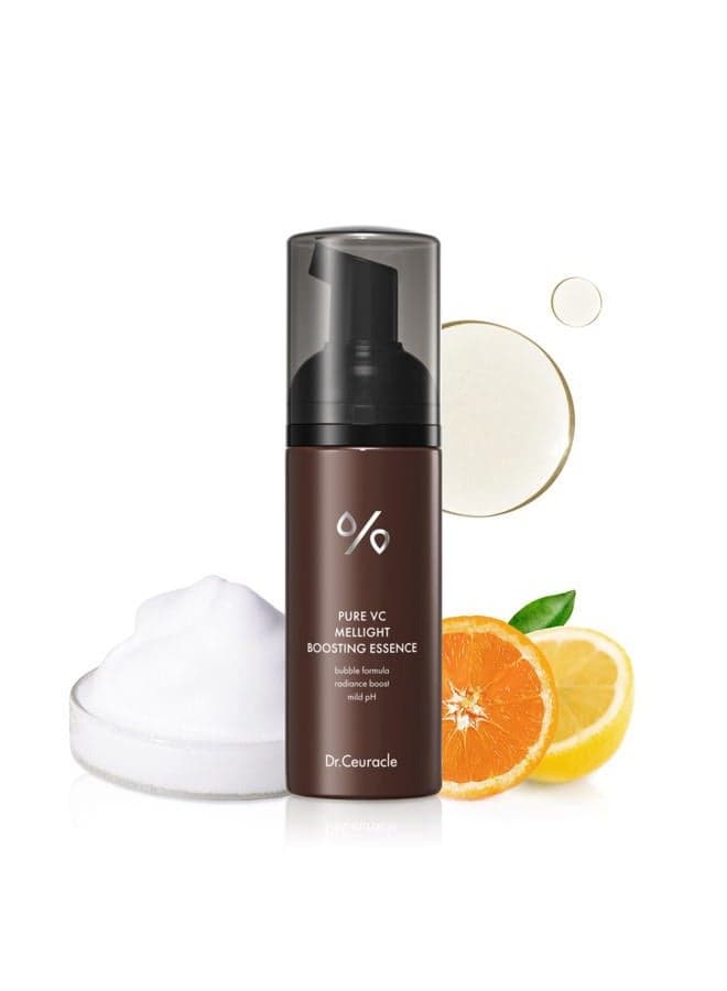 Dr.Ceuracle by leegeehaam Pure Vitamin C Mellight Boosting Essence (145ml / 4.90 fl. oz.) - Glow Skin Bubble Ampoule, 21.2% Vitamin C Complex, Improves Skin Tone, Refreshes and Energizes Tired Skin