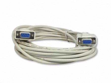 Your Cable Store 25 Foot DB9 9 Pin Serial Port Cable FemaleFemale RS232