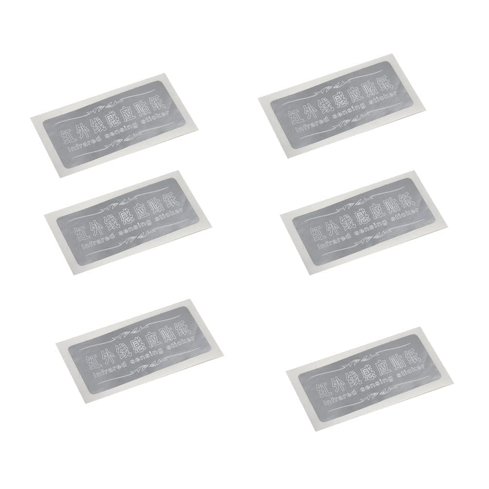 LZLRUN 6Pcs Infrared Sensing Silver Stickers for LED Projector Car Door Step Courtesy Welcome Led Lights Silver infrade Sensor Stickers