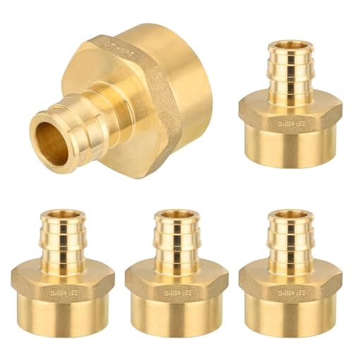 5Pack HeSun PEXA Fitting 12 PEXA x 34 Female NPT Thread Expansion Adapter ASTM F1960PEX19601225