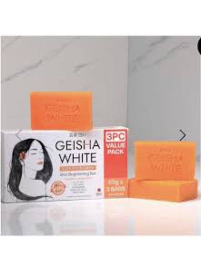 Geisha Scar Removal & Brightening Soap Bar Targets stubborn blemishes and uneven skin tone while nourishing the skin with collagen and niacinamide for a clearer, smoother, and more radiant complexion.