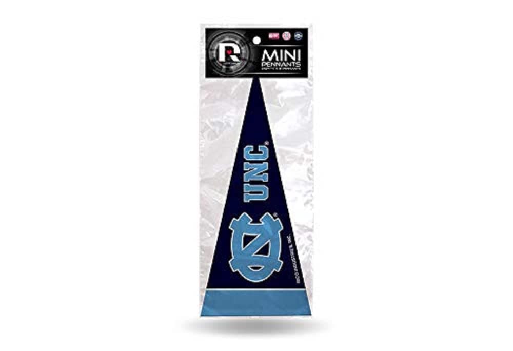 Rico Industries NCAA North Carolina Tar Heels 8-Piece 4-Inch by 9-Inch Classic Mini Pennant Décor Set