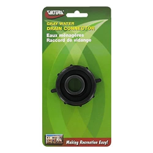 VALTERRA T01-0094VP 1-1/2" x 3/4" Drain Connector, Black