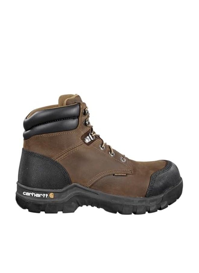 Carhartt Footwear CMF6380 6-Inch Brown Rugged Flex Waterproof Boot - 12 W - Dark Brown