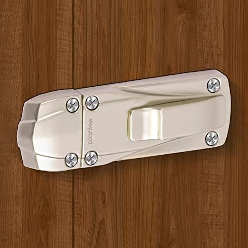 Plantex Heavy Duty Door Stopper/Door Latch for Main Door/Baby Latch Lock for Home and Office Doors - Pack of 1 (205 - Satin)