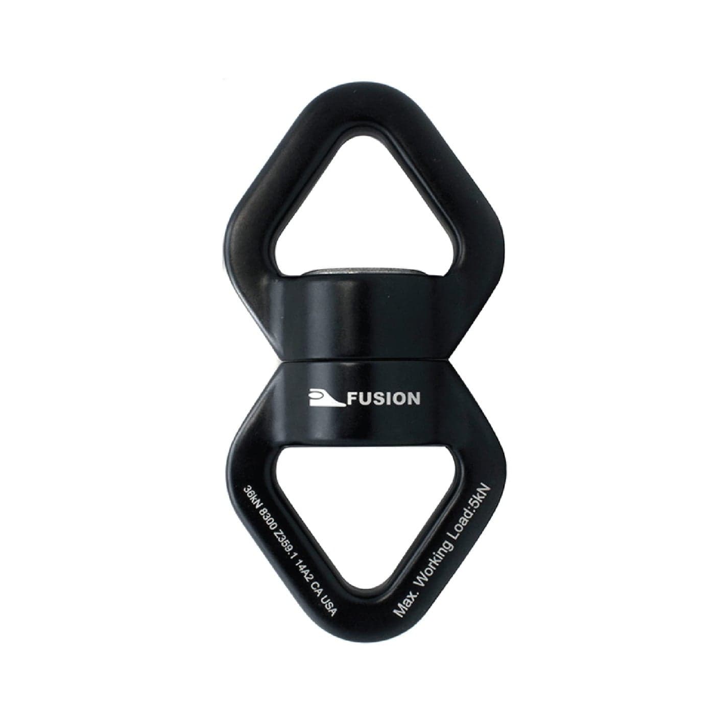 Fusion Climb Delta Swing Swivel, 36 KN Safest Rotational Device Hanging Accessory for Web Tree Swing, Therapy Swing, Aerial Dance,Aerial Yoga, Swing Spinner Hanger, Rock Climbing, Hanging Hammocks