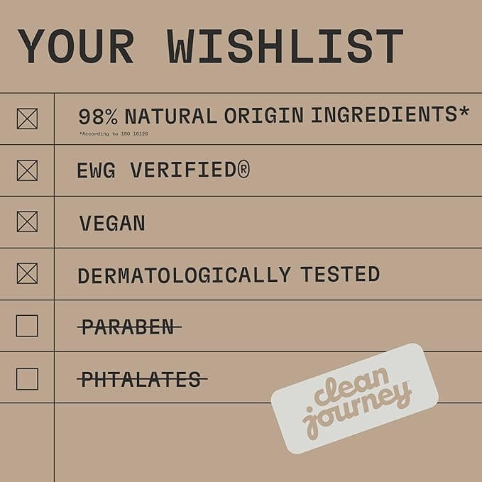Body Wash EWG Verified Shower Gel with Niacinamide and Glycerin Clean Ingredients Vegan Soothing Mist Golden Vanilla 354 mL