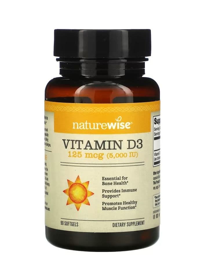 NatureWise Vitamin D3 125 mcg 5000 IU