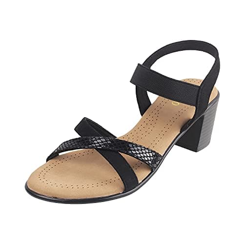 Metro Womens Synthetic Black Sandals (Size (5 UK (38 EU))