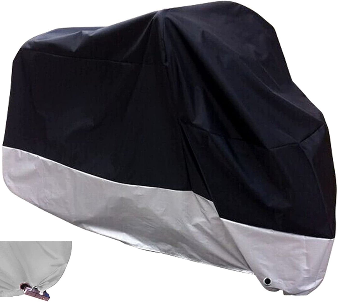 XYZCTEM All Season Black Waterproof Sun Motorcycle CoverFits up to 97 Motors