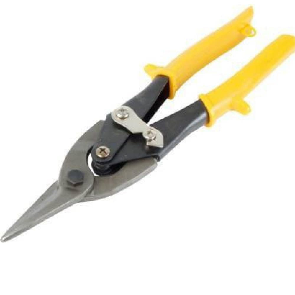 TOOLBUX TUTC4 Metal Cutter 95 Inch Compound Action Snips with Molybdenum Alloy Blades Vinyl Hand Grips for Precision Cutting