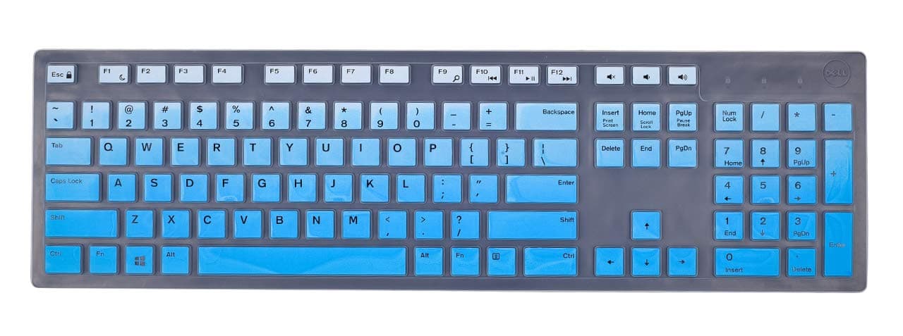 Keyboard Cover Skins Compatible with Dell KM636 KB216 Wireless Keyboard & Dell Optiplex 5250 3050 3240 5460 7450 7050 & Dell Inspiron AIO 3475/3670/3477 All-in one Desktop