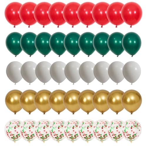 Latex Balloons 100Pack Different Sizes 18 12 10 5 Inch Party Balloon Garland Kit Green Red White Gold