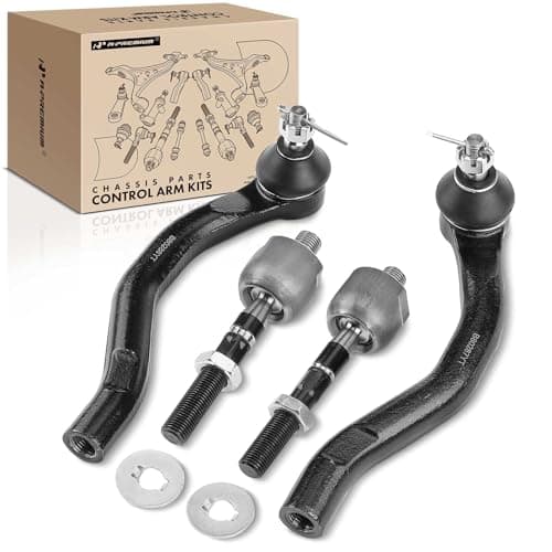 A-Premium Set of 4, Front Inner & Outer Tie Rod End Kit, Compatible with Honda Accord 2003 2004 2005 2006 2007, V6 3.0L