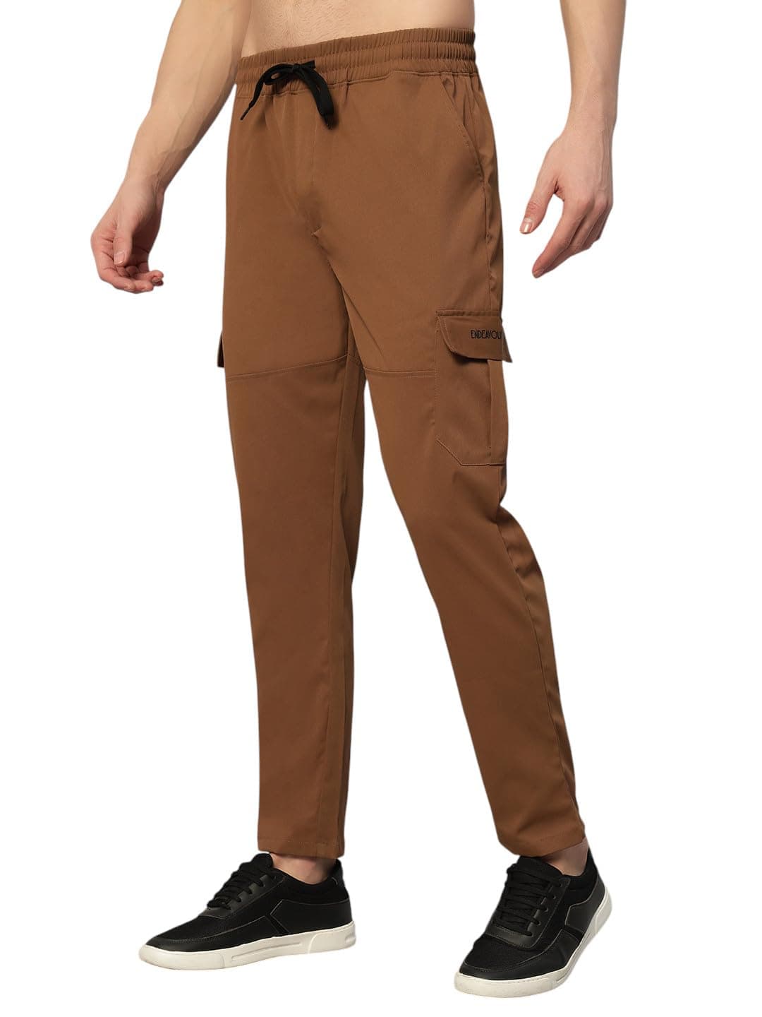 ENDEAVOUR WEAR Casual Trouser Pants for Men Brown