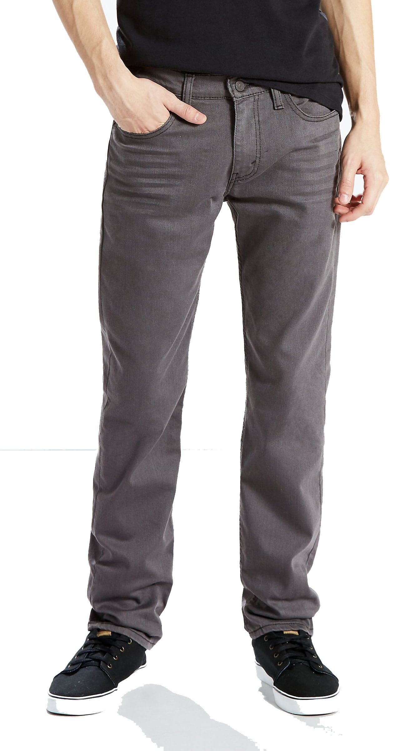 Levi's Men's 511 Slim Fit Jeans (Regular and Big & Tall), Grey Black 3D-Stretch (Waterless), 36W x 32L