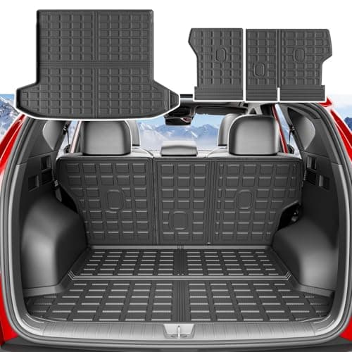 xipoqix Cargo Mat Backrest Mat Compatible with 2022-2026 Tucson Cargo Liner Back Seat Protector Replacement for 2022-2025 2026 Tucson Accessories (Trunk Mat with Backrest Mat)