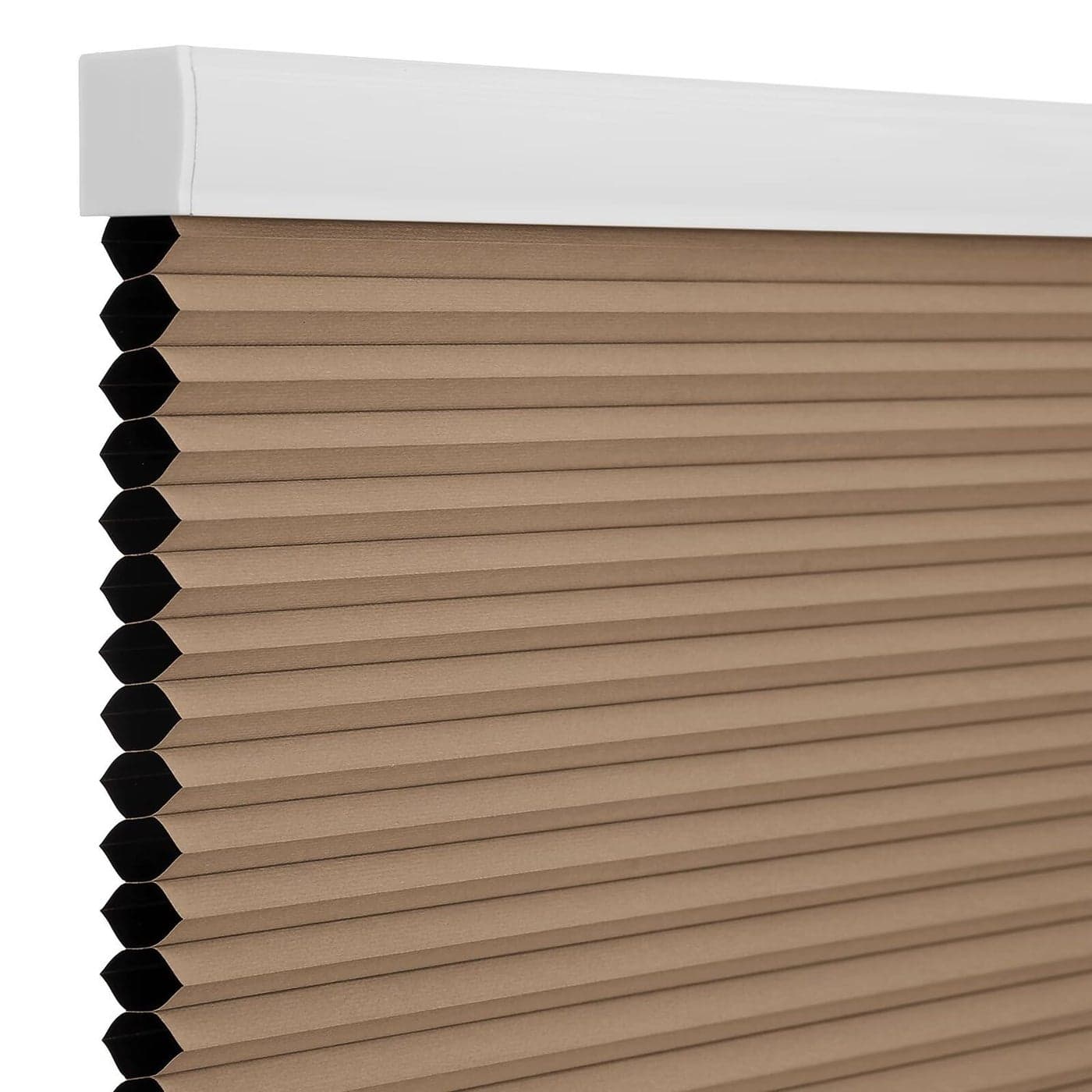 Changshade Blackout Blinds Cordless Cellular Shades Honeycomb Blackout Shades Room Darkening Blinds Pull Down Window Shades Easy to Install Honeycomb Window Blinds 24 W x 64 H Light Brown