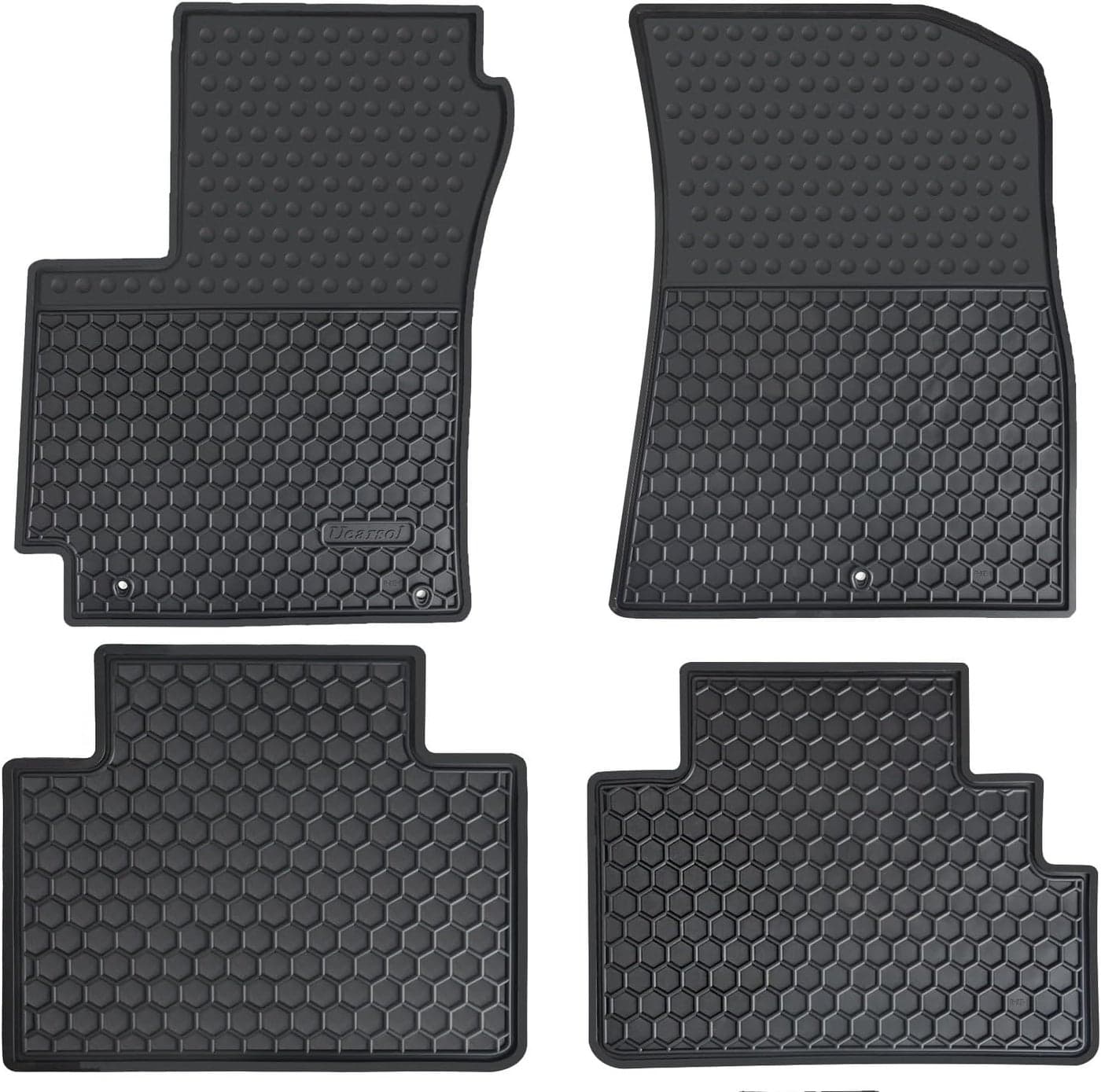 Megiteller Custom Fit Car Floor Mats for Kia Soul (2014-2024) - Heavy Duty Rubber, Odorless, Washable, All Weather