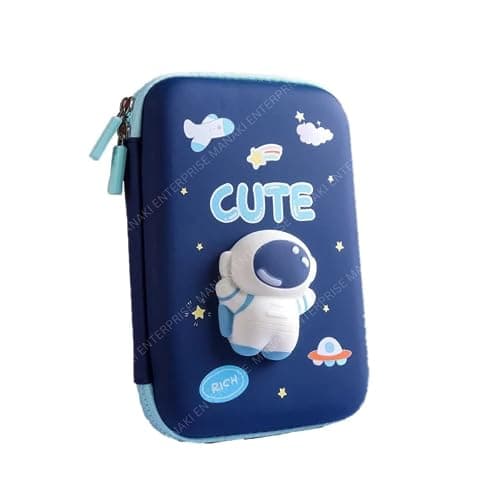 Rahasya Enterprise Cartoon Theme Pencil Case - 3D EVA Pencil Case Pouch, Multipurpose Zipper Pencil Case for Kids, Pen and Pencil Bag for School Kids, Girls, Stationery Storage Box (Cute Big)