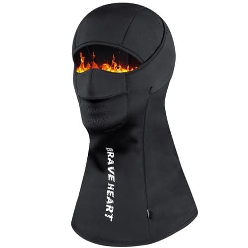 Aicall Balaclava Ski Mask Anti-Fogging Windproof and Breathable Thermal Face Mask for Men Women Cold Weather Winter Gear for Outdoor Sports(Jet Black L)