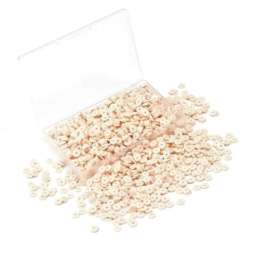 Hiswan Polymer Clay Beads 6mm Heishi Bead for Jewelry Bracelets Necklace Making 1000PCS