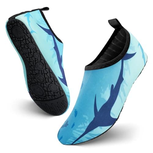 JOTO Water Shoes for Women Men Quick-Dry Breathable Aqua Socks Flexible Non-slip Rubber Sole lightweight Barefoot Aqua Water Socks for Swim Beach Yoga Exercise Pool Camping Snorkeling Surfing Kayaking