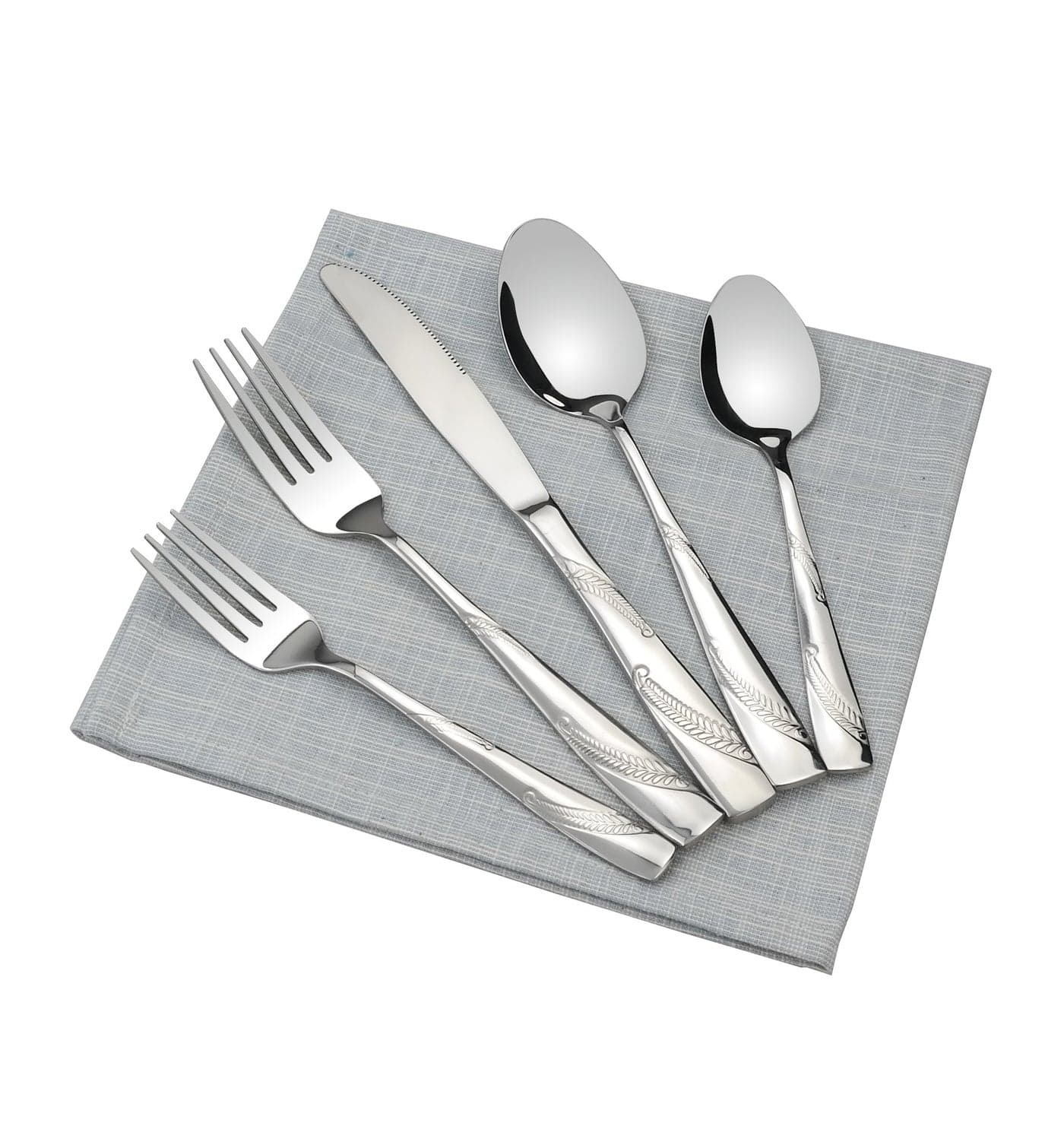 Nicesh 60piece Stainless Steel Flatware Set Service for 12
