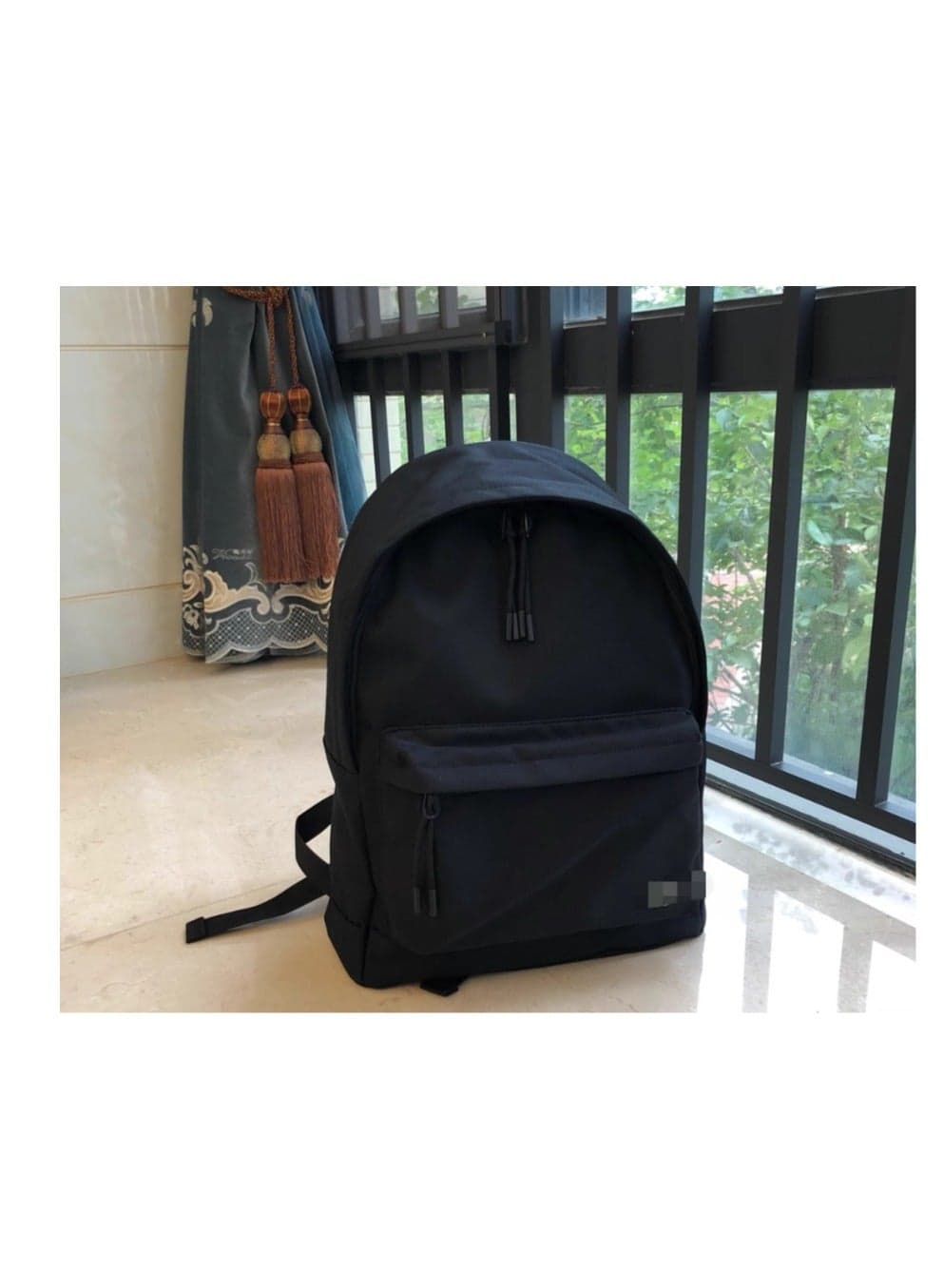 New Néocroc style Canvas Backpack Black