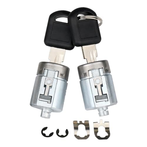 Door Lock Cylinders & Keys for Exterior Door Handle 12549131 Compatible with 1995-2000 Chevy Chevrolet GMC Truck C1500 C2500 C3500 K1500 K2500 K3500 Tahoe Suburban Yukon