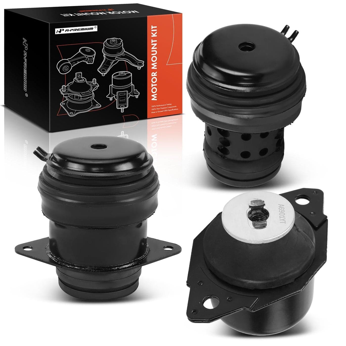 APremium 3PCS Engine Motor Mount and Transmission Mount Kit Compatible with Volkswagen Jetta 19941998 Golf 19951998 Corrado 19921995 28L Replace 191199402C 357199402B