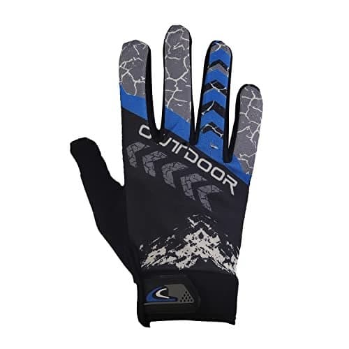 ZaySoo Gloves Outdoor Design Touchscreen Compatible On Thumbs, Index Finger Sports Gloves - Blue