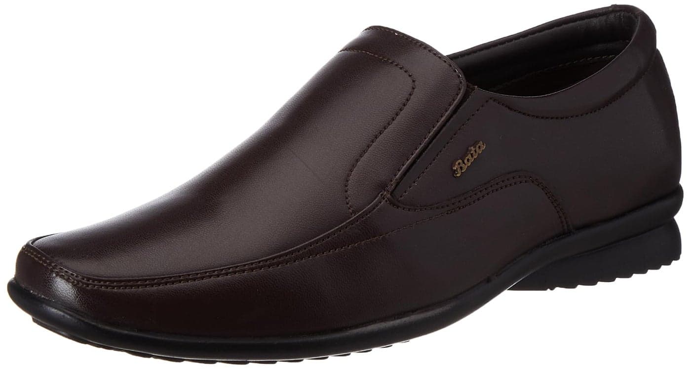 Bata Men's Slip-on Formal Shoes - Brown (10 UK) (8514030)