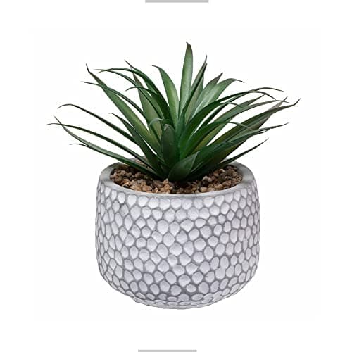 CADNLY Small Fake Plants in Pot - Artificial Succulents for Desk - Small Faux Plants Indoor Modern Farmhouse Artificial Decor - Fake Potted Succulents Decor for Bedroom Bathroom Office Shelf Table