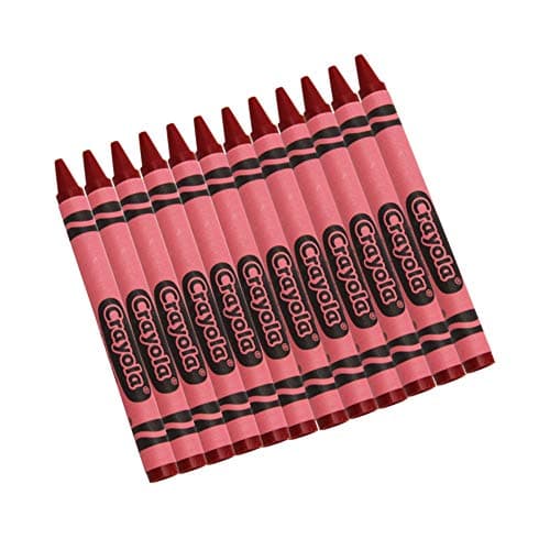 Crayola Crayons, Red, Single Color Crayon Refill, 12 Count Bulk Crayons, School Supplies