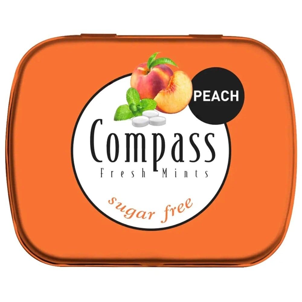 Compass Fresh Mints Sugar Free Peach Flavor Mints- 14gms