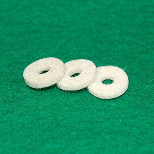 King Conn Benge Bach Trumpet Valve Stem Finger Button Felt Washer - Set of 3 Felts