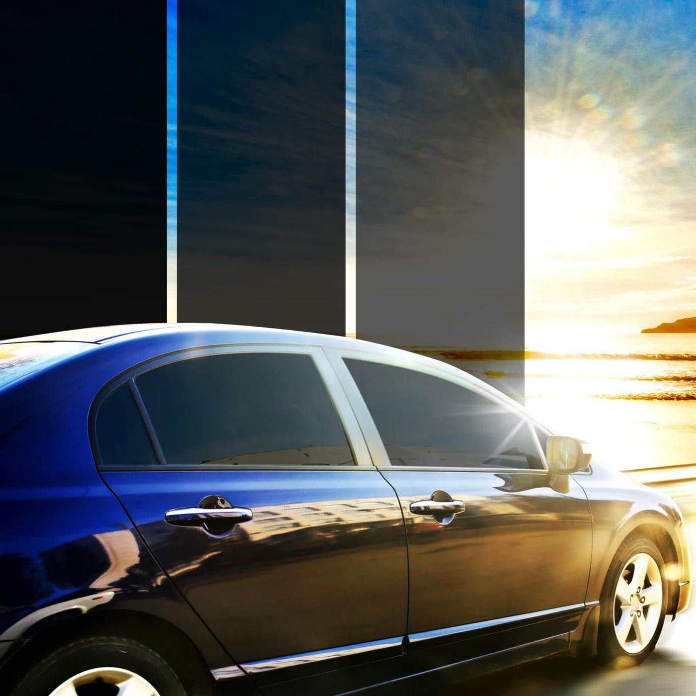 PAMAGOO Car Window Tint 20 VLT 20 Percent Nano Ceramic Window Roll 24 Inch x 15Ft Automotive Car Tint for Privacy Sun Glare Protection UV Heat Blocking Scratch Resistant 5Layer
