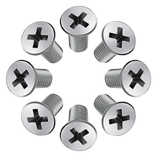 8pcs Screw Rotor Brake Disc Retaining 93600-06014-0H - Set is Best Replacement for Honda, Acura, Hyundai, Kia, Mazda - Front and Rear Stainless Steel Retaining Screws by Automajor