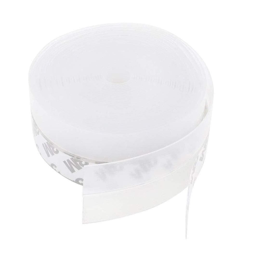 TBWHL Shower Door Bottom Seal Strip Silicone Rubber Sealing Sticker 16 Feet Translucent for Glass Sliding DoorsShower Enclosures SelfAdhesive DustNoise Proof Weatherstrip 35mm