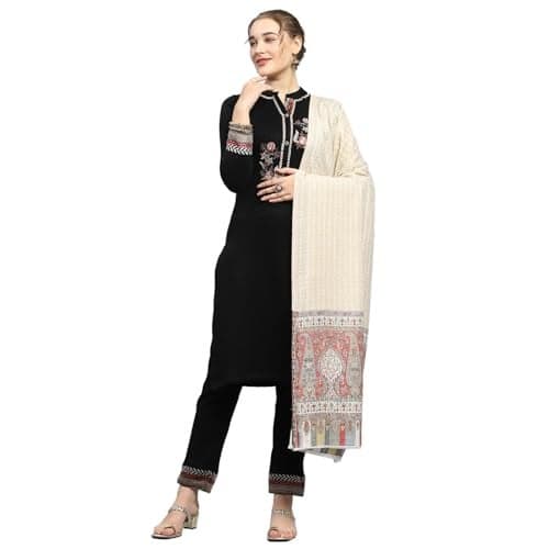 Monte Carlo Winter Womens Self Design Multi Color Shawls - 224SHW7106-0-40