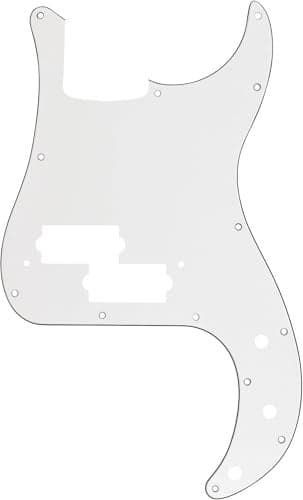 Fender Precision Bass Pickguard, 13 Hole, White, 3-Ply